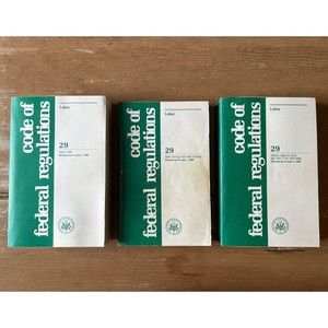 3 Code of Federal Regulations Labor Books National Archives & Records 1900-1926